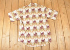 Vintage 1990s Wrangler AOP Cowboy Abstract Button Up Shirt Men's L