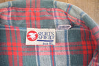 Vintage 1990s Sports Afield Plaid Button Up Shirt