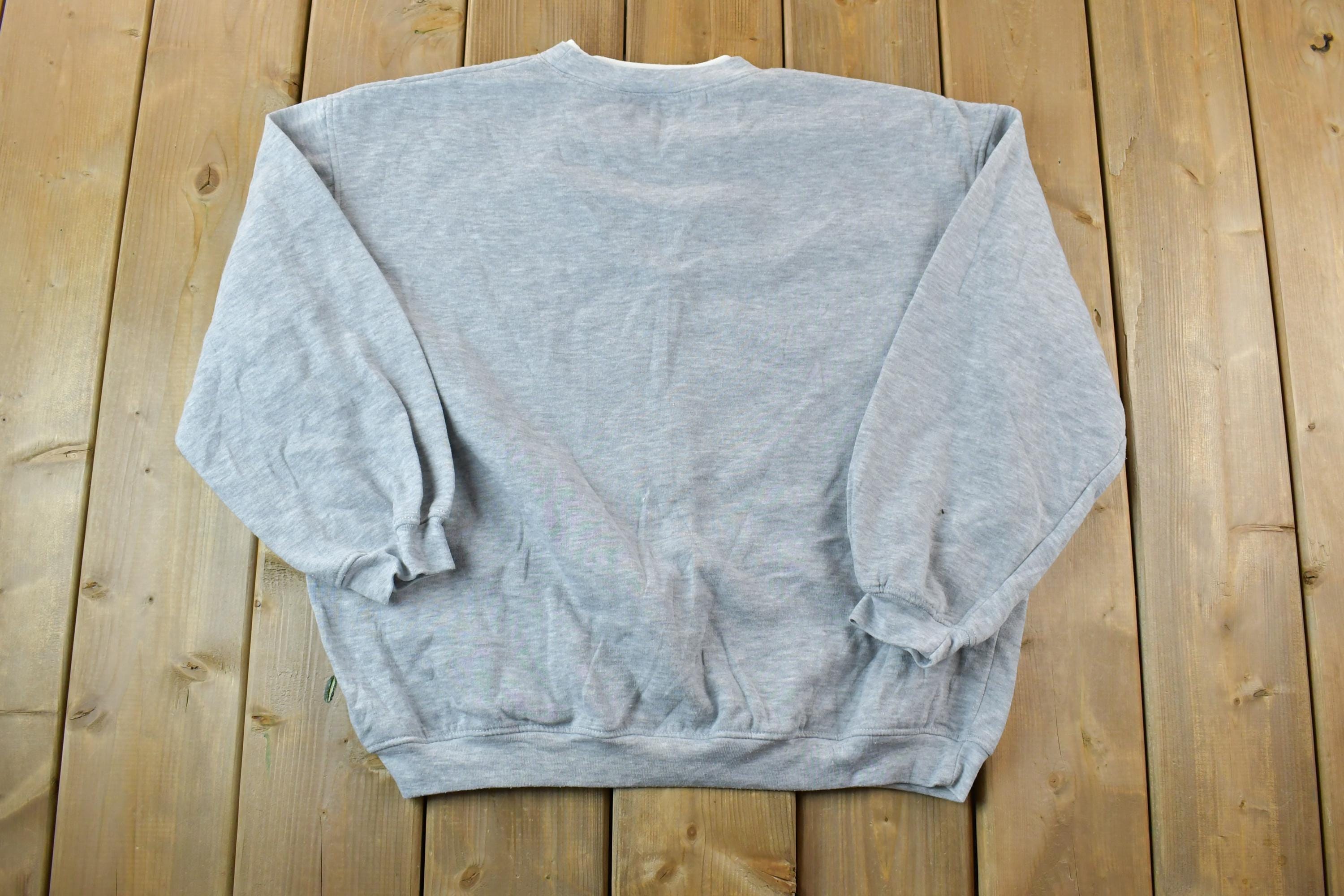 Vintage 1990s Christmas Birds Double Collar Cute Crewneck Sweater