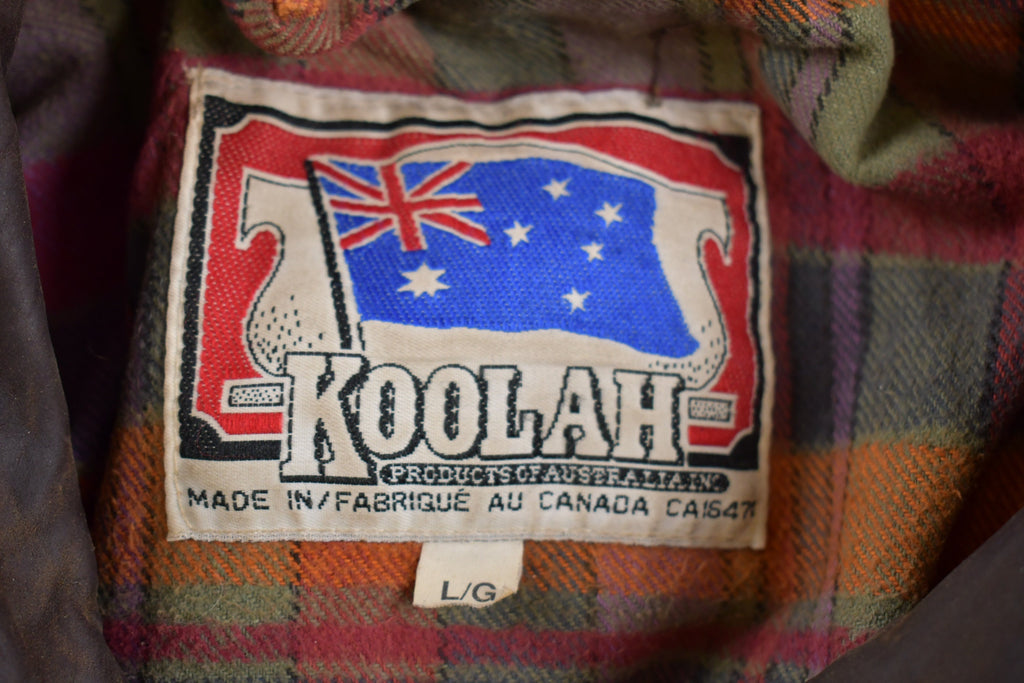 Vintage 1980s Koolah Leather Hunting Jacket