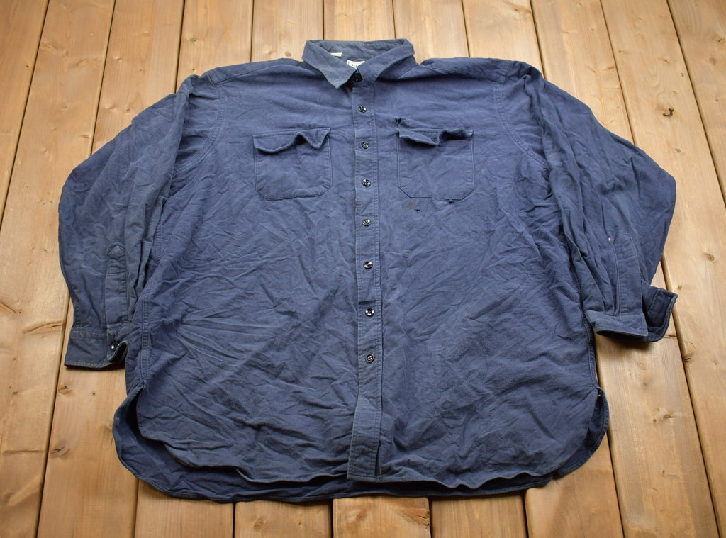 Vintage 1990s LL Bean Chamois Cloth Button Up Shirt