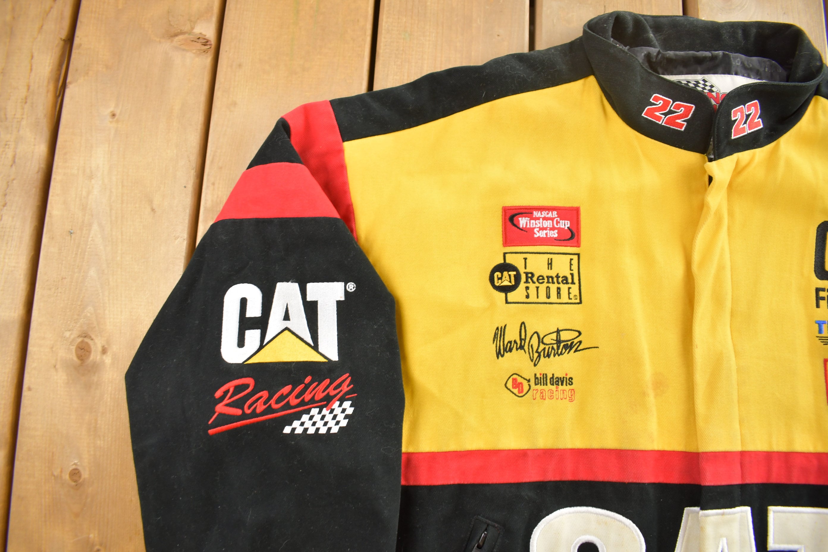 Vintage 1990s Ward Burton Nascar Racing Jacket