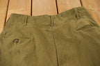 Vintage 1980s Military Green Army Pants Size 32 x 27