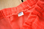 Vintage 1970s Red Plaid Trousers Size 25 x 26.5