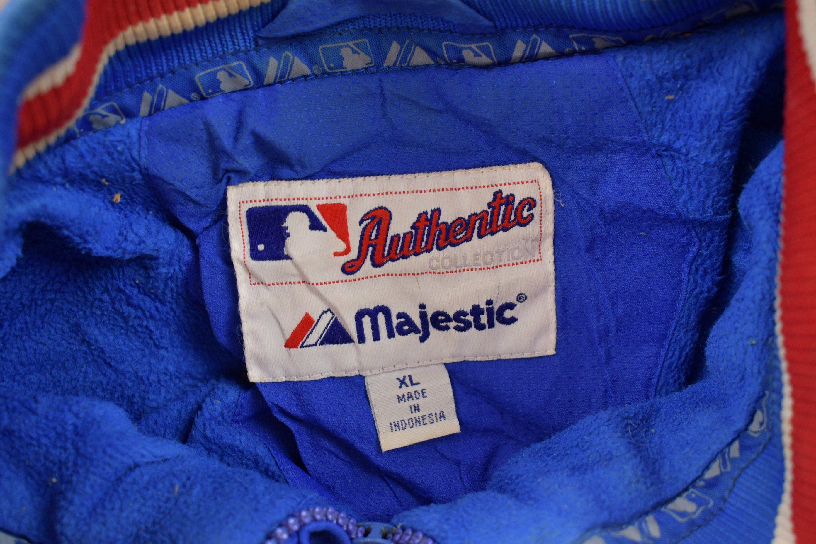 Vintage 1990s Chicago Cubs MLB Majestic Full Zip Jacket