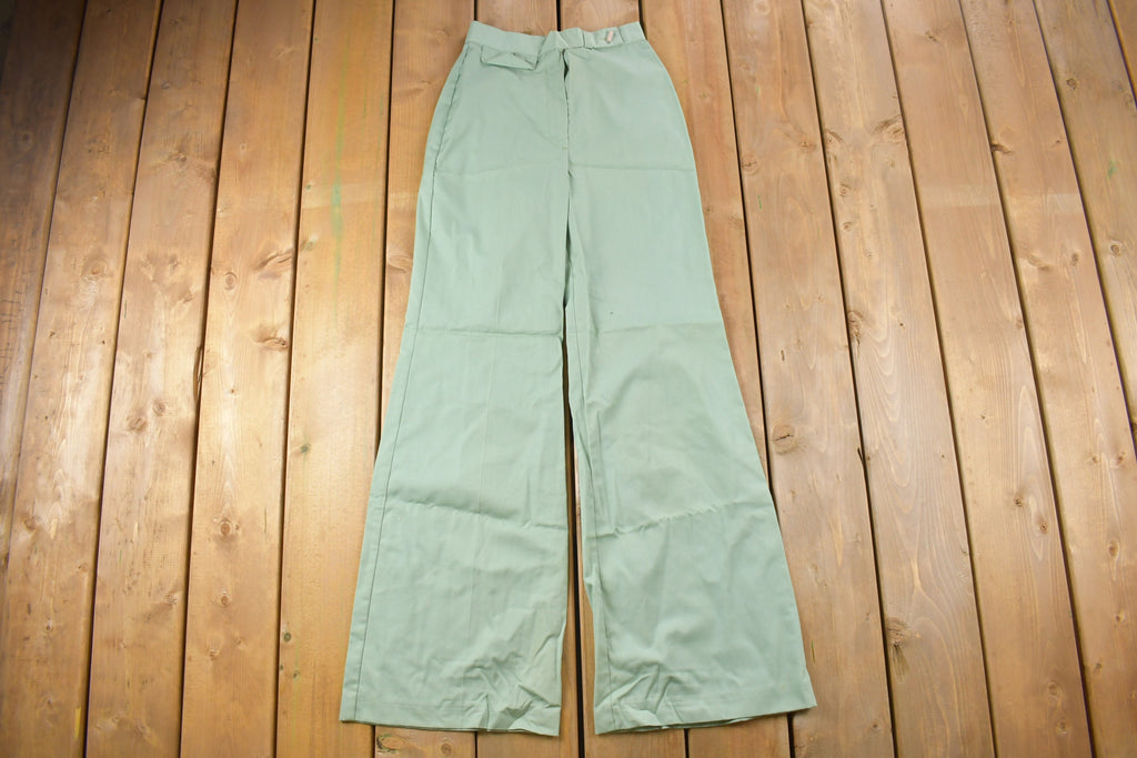 Vintage 1970s Casual Flared Bell Bottom Pants Size 24 x 32