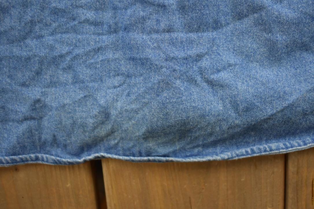 Vintage 1990s Polo Ralph Lauren Small Pony Denim Button Up Shirt