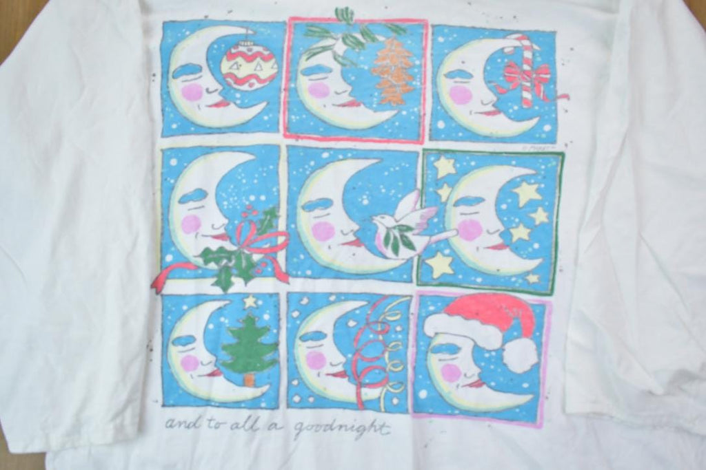 Vintage 1990s LL Bean To All A Goodnight Nightgown