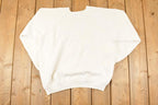 Vintage 1990s Floral Circle Graphic Print Crewneck Sweatshirt Womens L