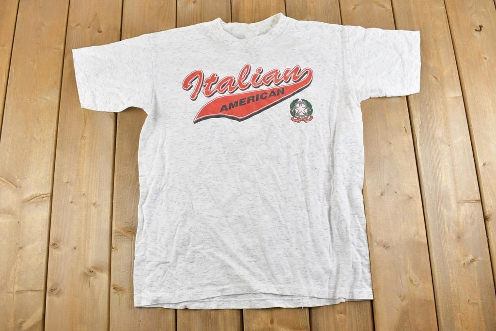 Vintage 1990s Italian American Graphic T-Shirt