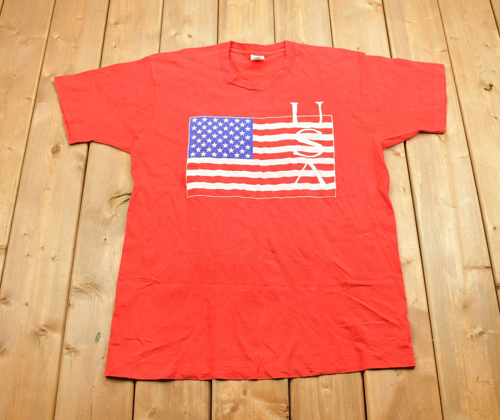 Vintage 1990s USA Flag Souvenir T Shirt