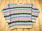Vintage 1990s All Over Pattern Knitted Crewneck Sweater