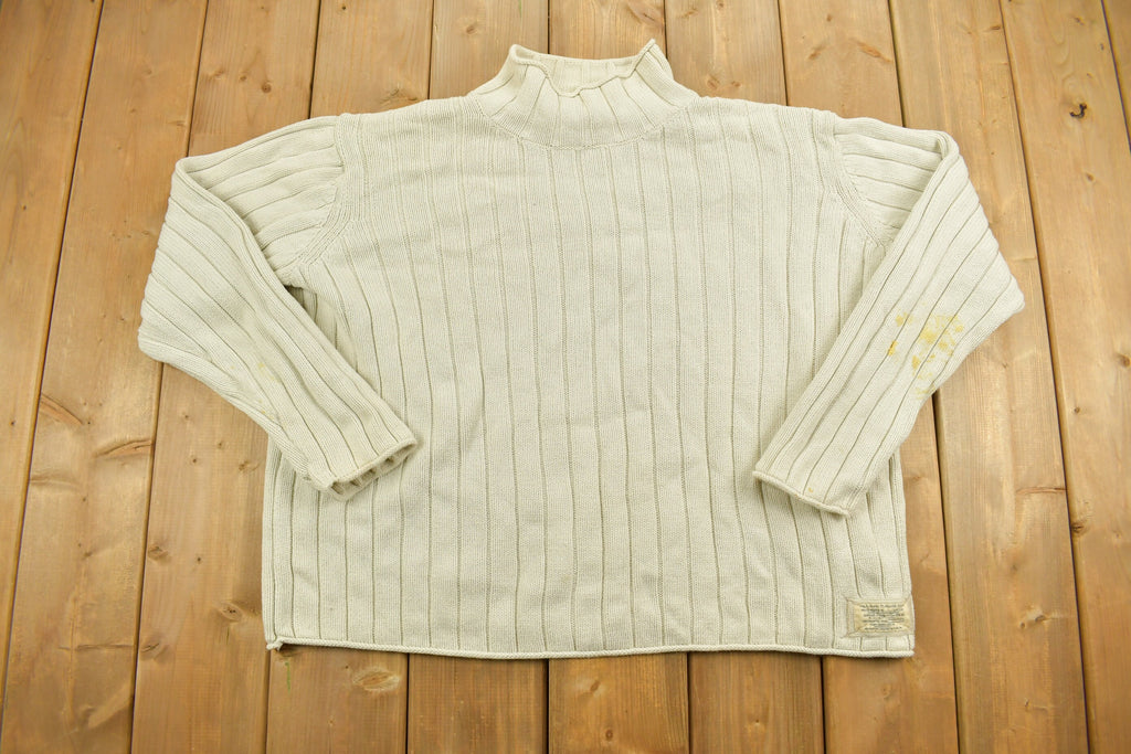 Vintage 1990s Polo Jeans Knit Mockneck Sweater