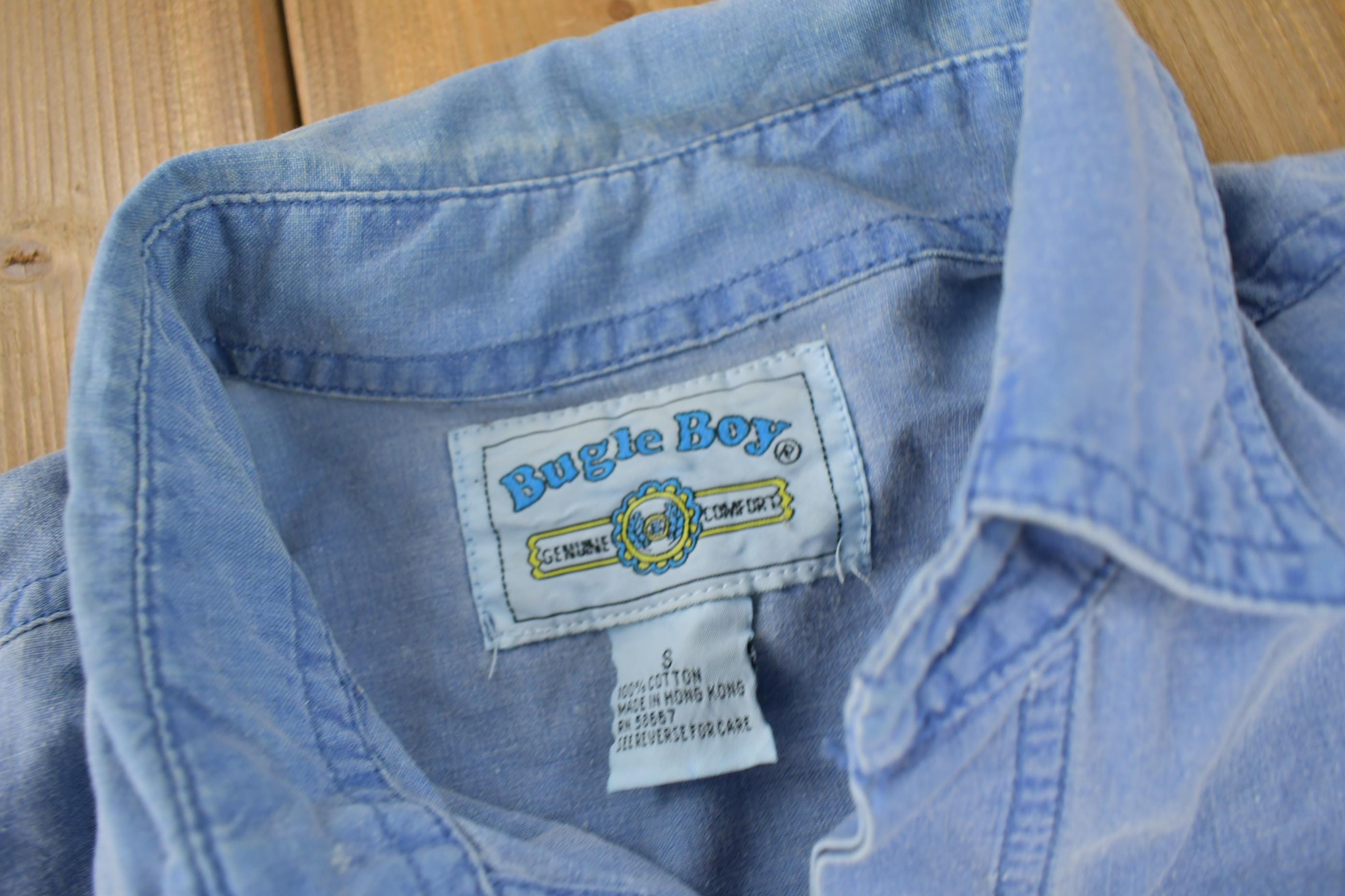 Vintage 1990s Bugle Boy Army Style Button Up Shirt