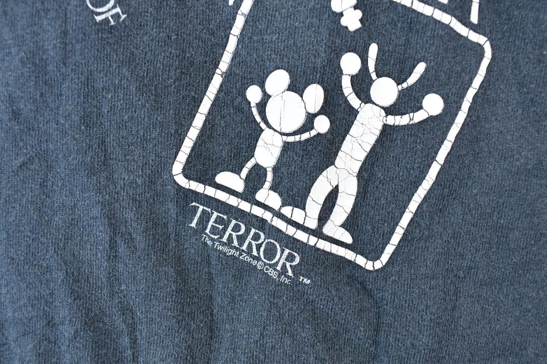 Vintage 1990s Disney The Twilight Zone Tower Of Terror Cartoon Promo T-Shirt