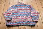 Vintage 1990s Alfred Dunner Patterned Fleece Sweater