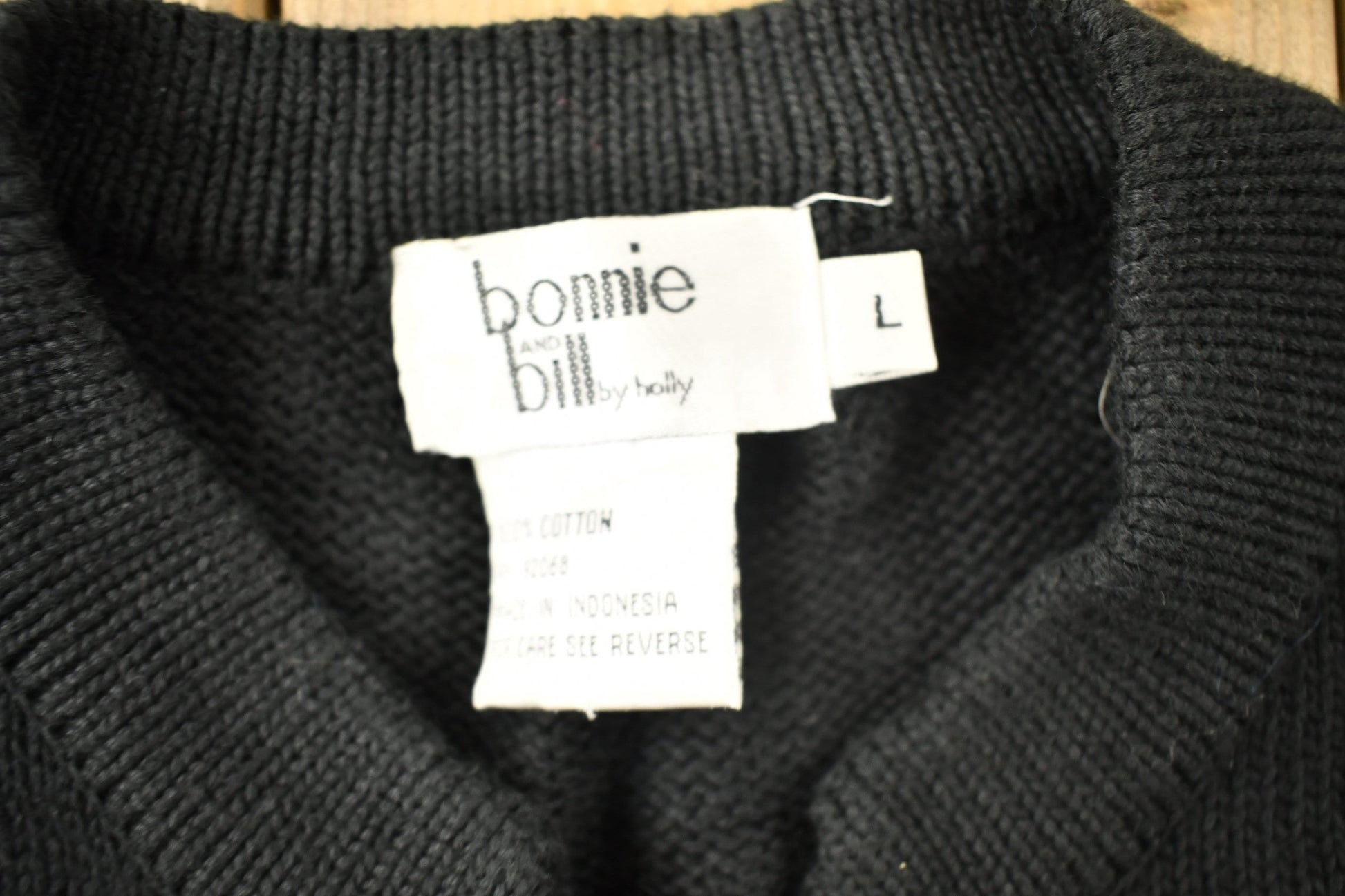 Vintage 1990s Bonnie And Bill Abstract Cardigan Sweater / Vintage Cardigan / Button Up / Embroidered / Confetti