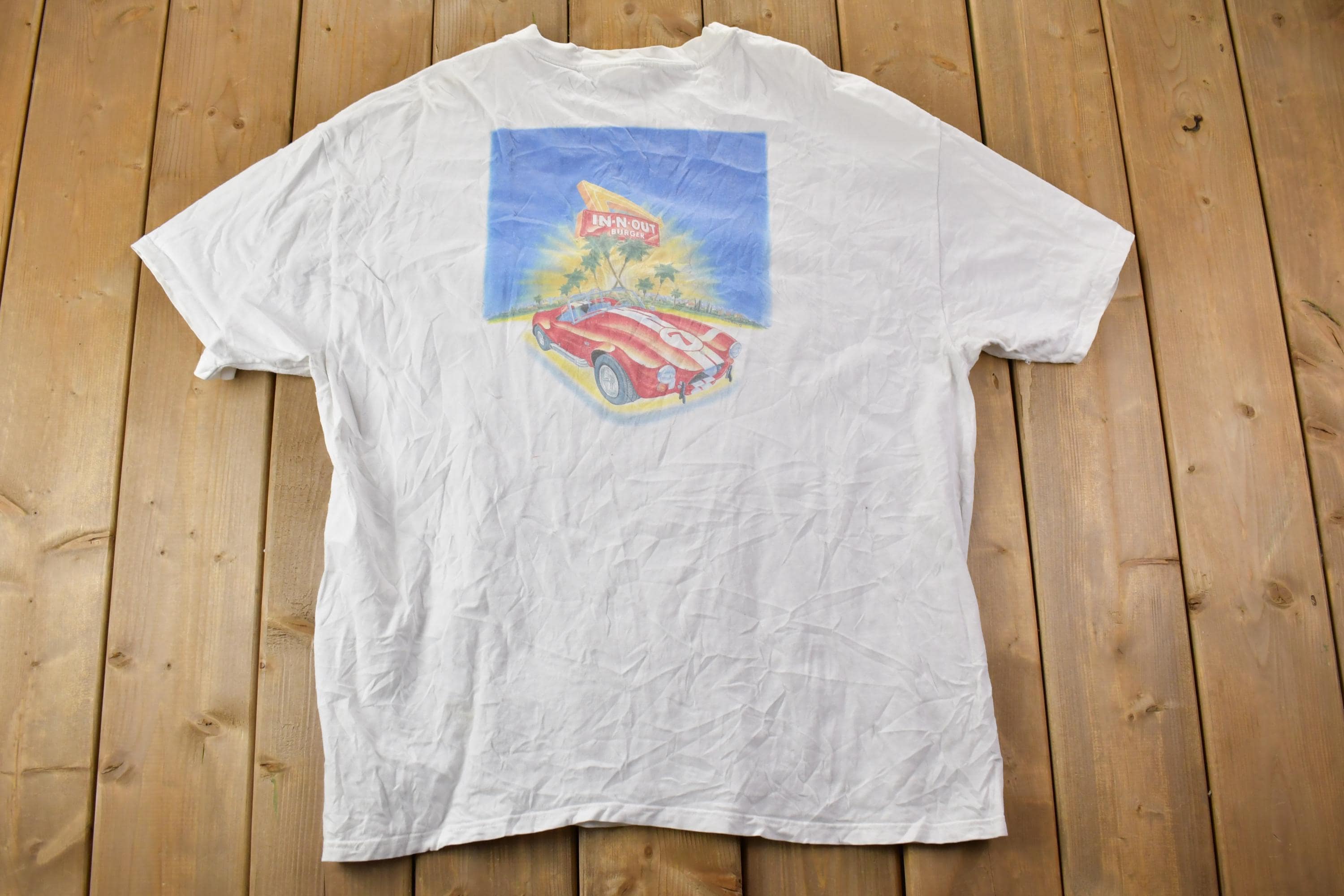 Vintage 1990s In N Out Burger California Graphic T-Shirt