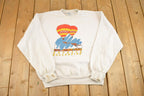 Vintage 1980s Outback Ballooning Australia Souvenir Crewneck Sweatshirt Mens L