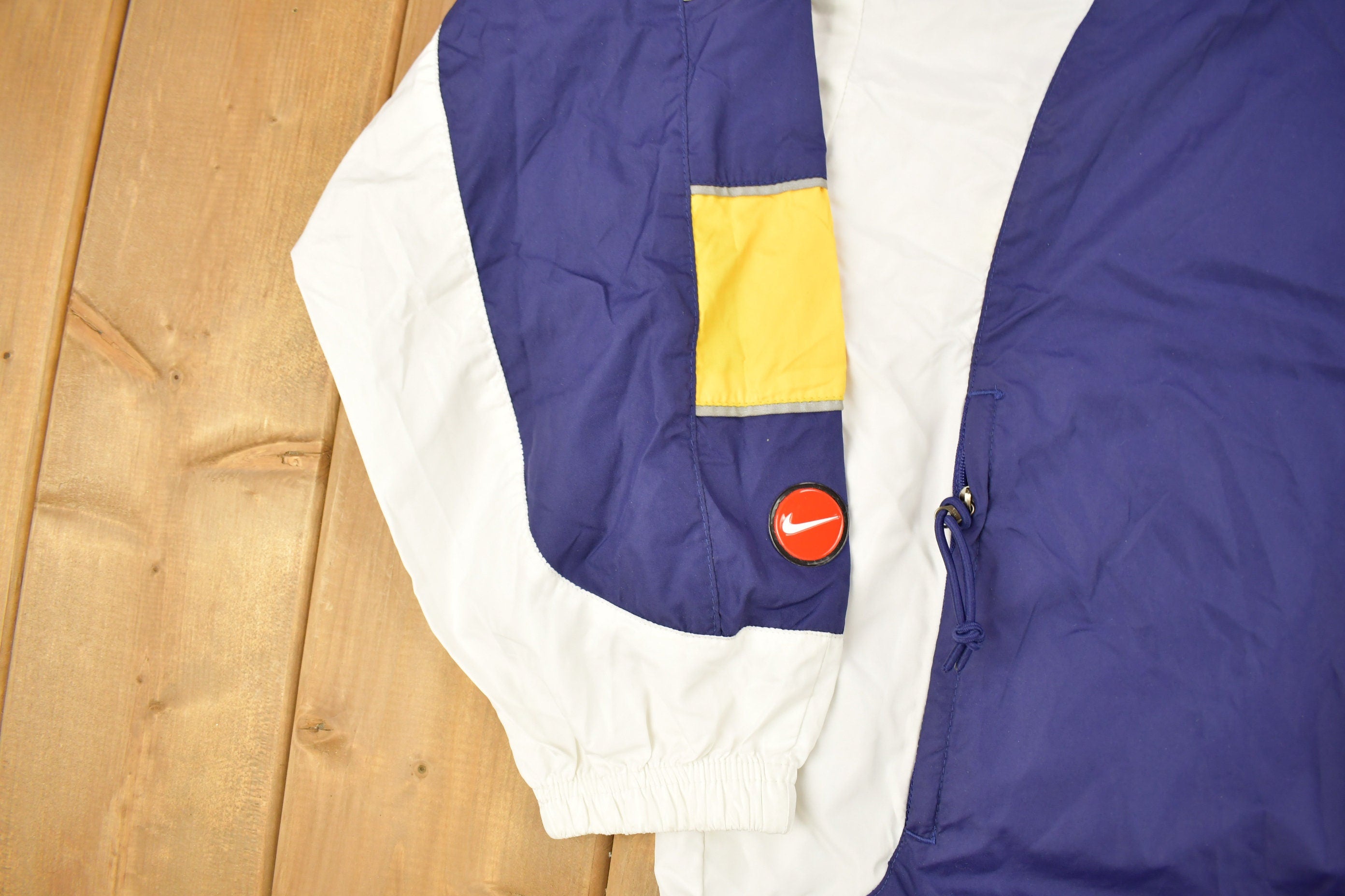 Vintage 1990s Nike Women's Color Block Windbreaker Jacket