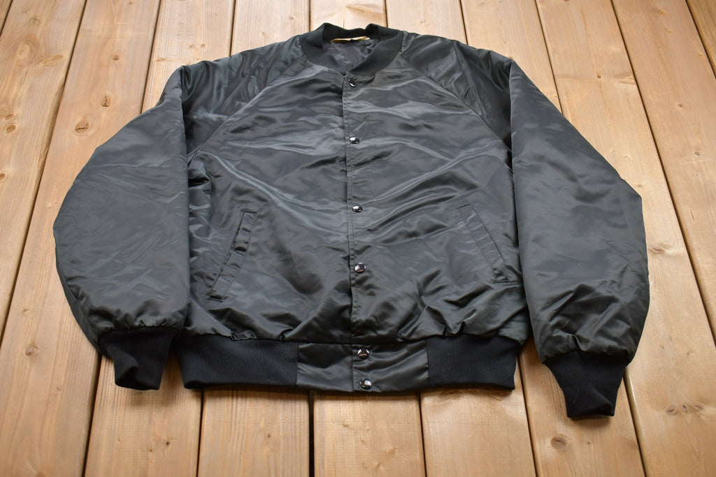 Vintage 1970s New Orleans Satin Bomber Jacket