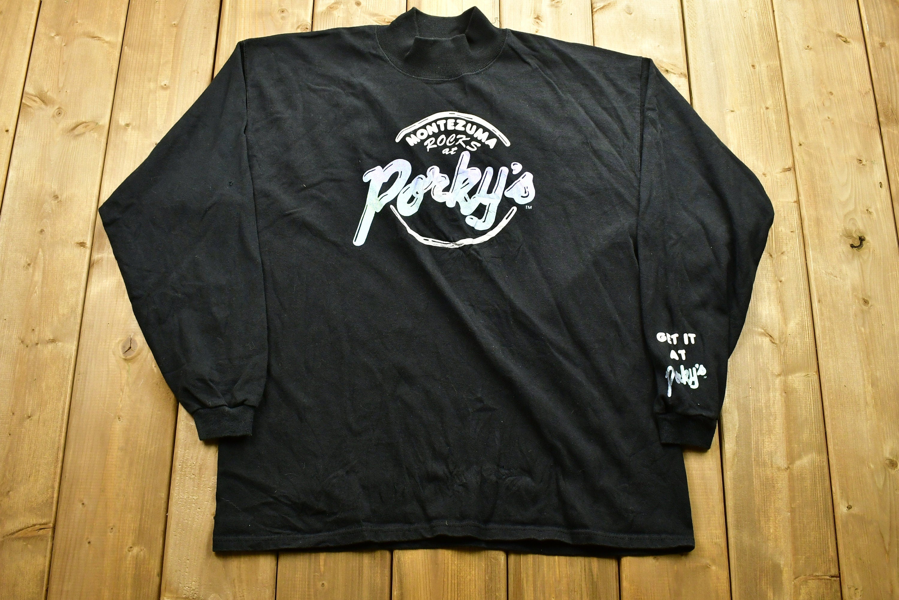 Vintage 1990's Montezuma Rocks At Porkys Crewneck Sweatshirt