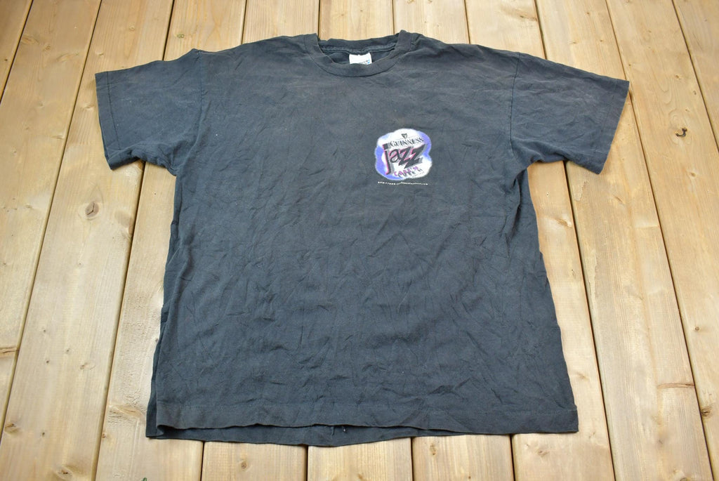 Vintage 1990s Jazz Festival Single Stitch Graphic T-Shirt Size XL