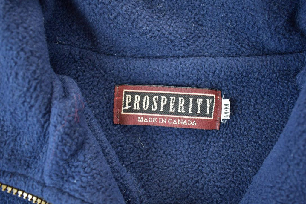 Vintage 1990s Prosperity Smart Force Quarter Zip Fleece Sweater
