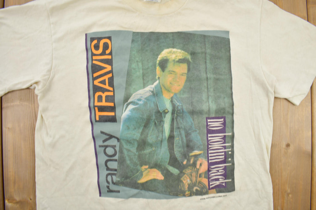 Vintage 1990 Randy Travis No Holding Back Graphic T-Shirt
