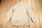 Vintage 1990s Simpkin's Sweaters Cable Knit Mockneck Sweater