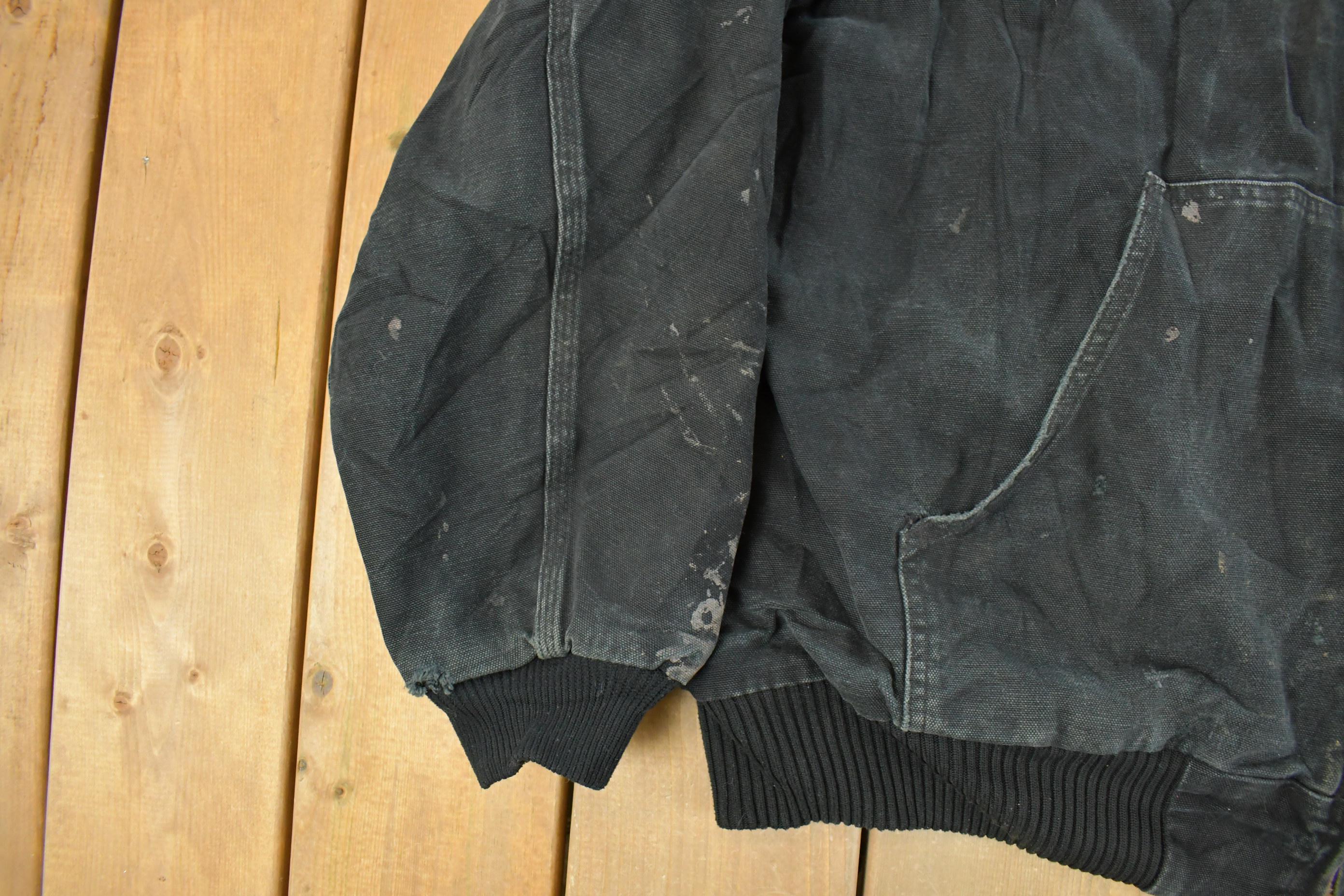 Vintage 1990s Carhartt Distressed Hooded Jacket Men's XL