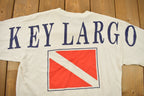 Vintage 1990s Key Largo Souvenir T Shirt / Streetwear / Vacation Tee / Travel T Shirt