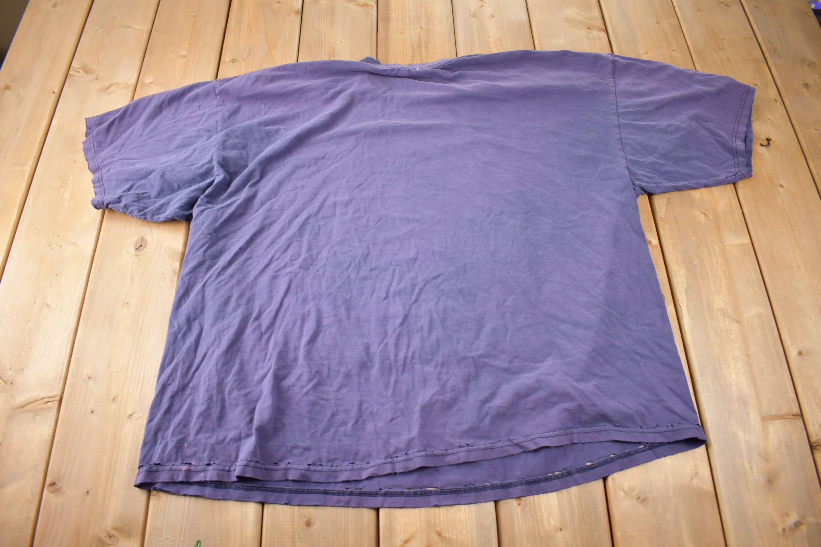Vintage 1990s Maraic Minnesota Single Stitch Wolf Face Graphic T-Shirt Size XXXL