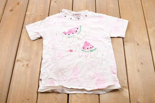 Vintage 1990s Kids Watermelon T-Shirt / Graphic / 80s / 90s / Streetwear / Retro Style / Single Stitch / Made In USA / Fruit Tee