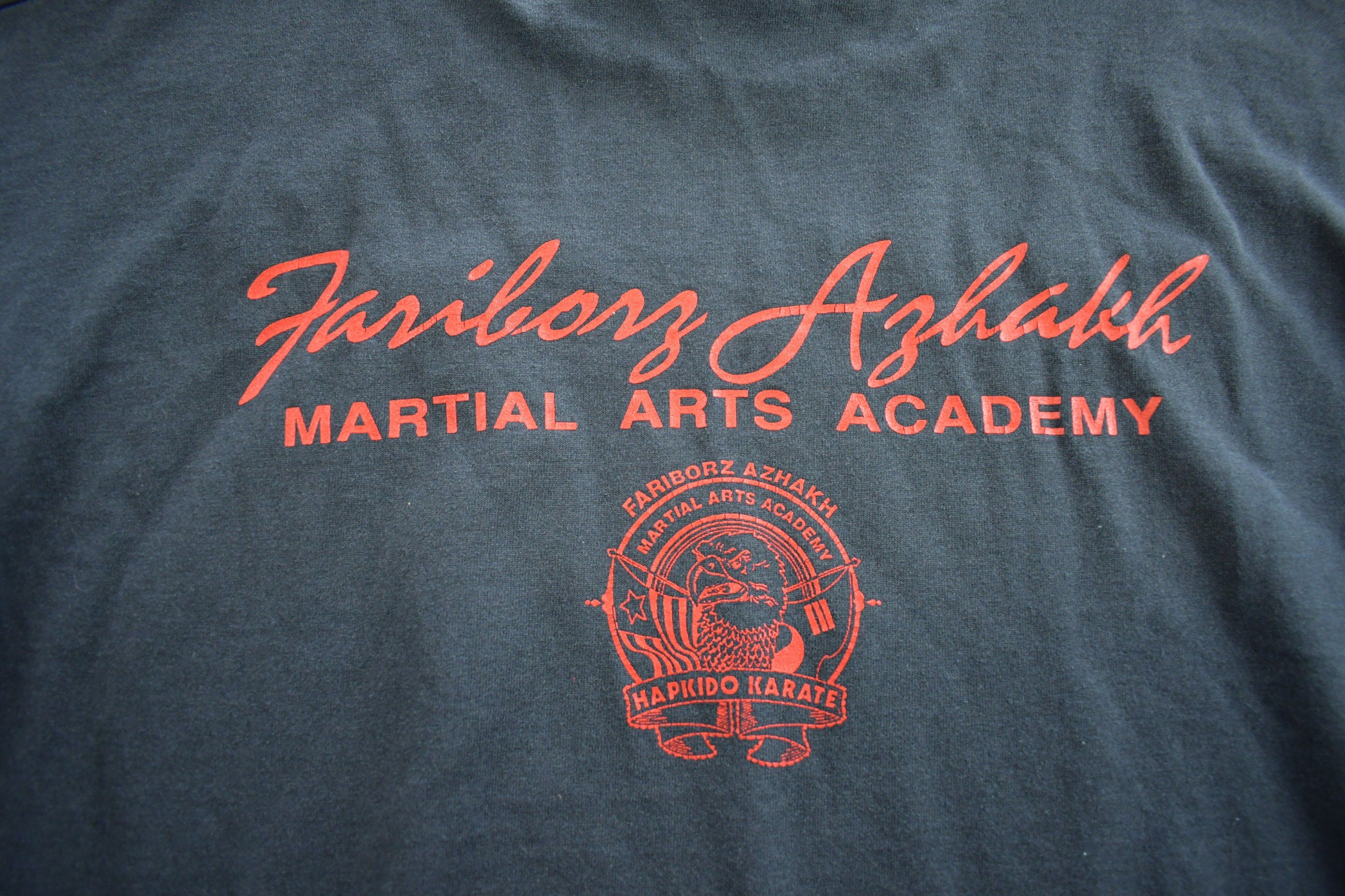 Vintage 1980s Martial Arts Academy Single Stitch Graphic T Shirt Made In USA