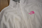 Vintage Y2K The North Face Women's White Breast Cancer Awareness Fleece