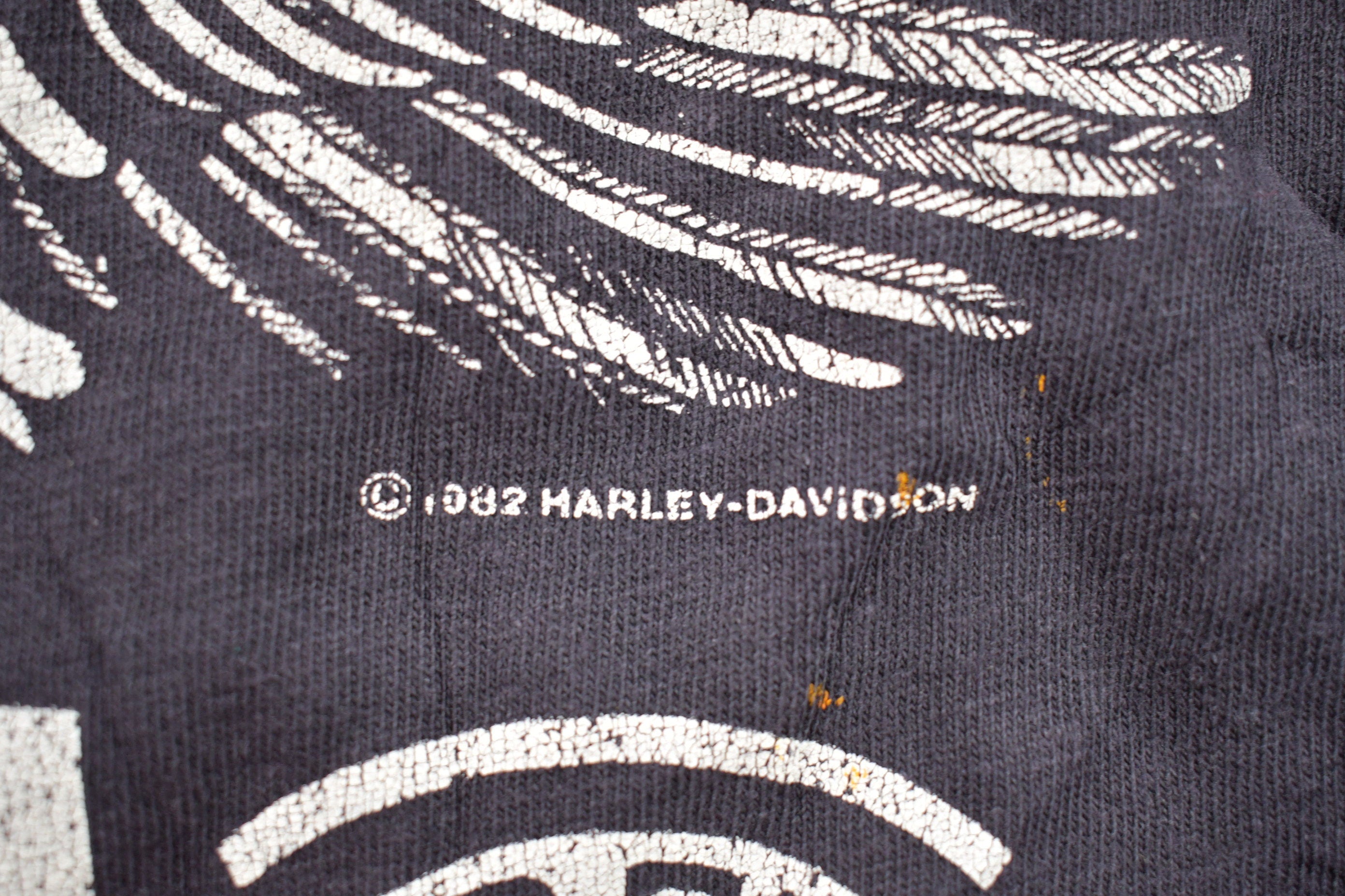 Vintage 1982 Harley Davidson Jack Daniels Graphic T-Shirt