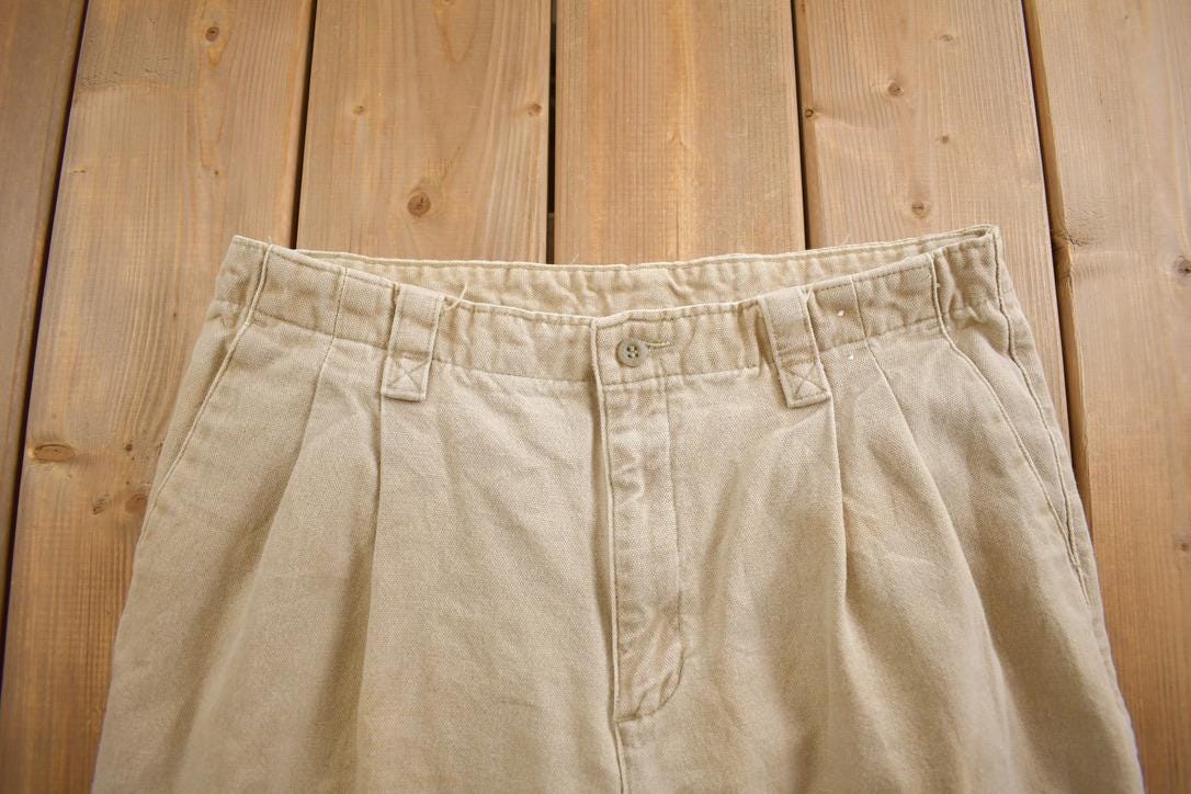 Vintage 1990's Dockers Cotton Khaki Trousers Size 31x30