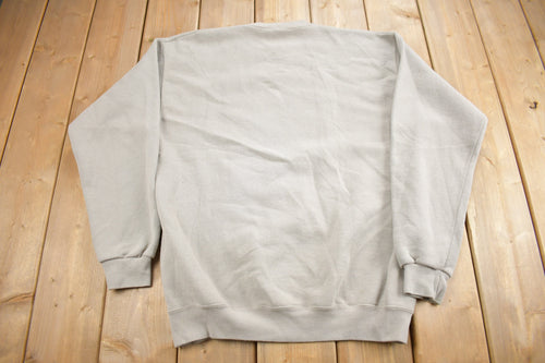 Vintage 1990s International Crane Foundation Embroidered Crewneck Sweatshirt / 90s Crewneck / Made In USA / Streetwear