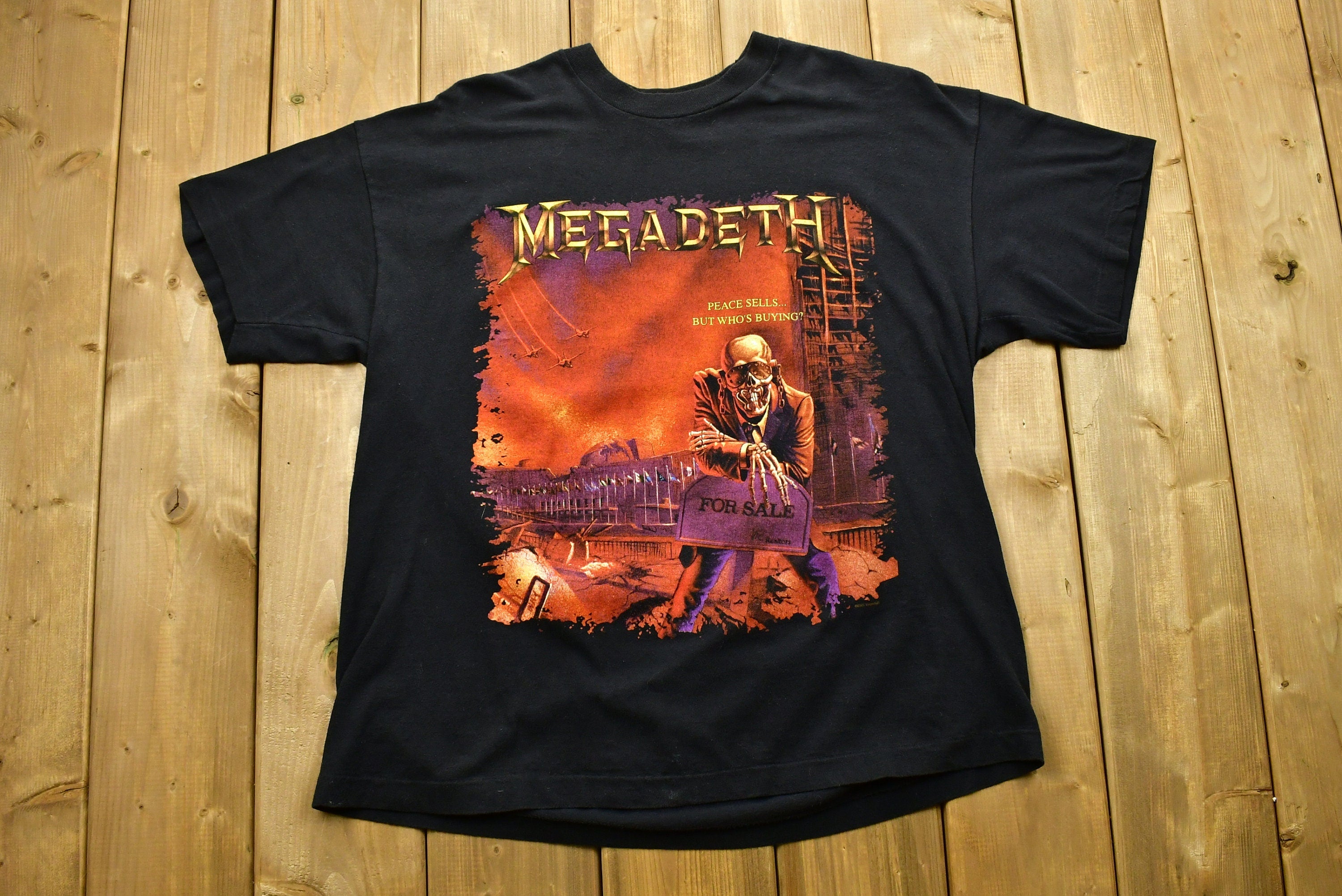 Vintage 2001 Megadeth "Peace Sells But Whos Buying?" Band T-Shirt
