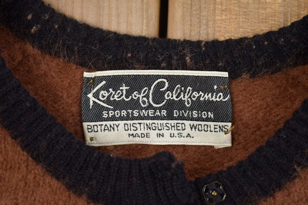 Vintage 1970s Koret of California Knitted Cardigan Sweater