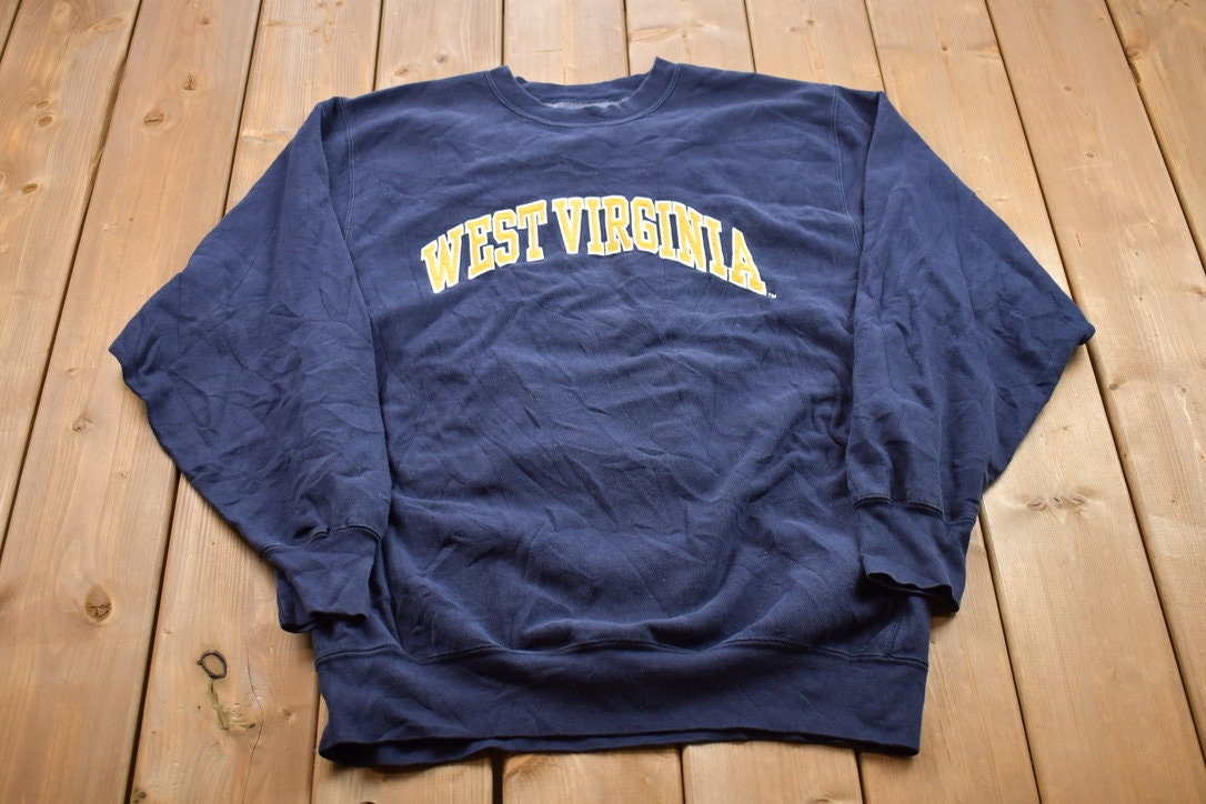 Vintage 1990s Steve & Barry's West Virginia Crewneck Sweatshirt
