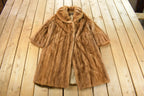 Vintage 1950s Dempsters Full Length Mink Fur Coat Women's Medium