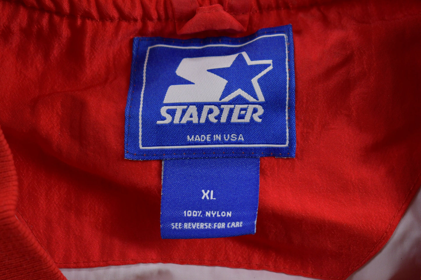 Vintage 1980s Blank Starter Wind Breaker / Pullover / Embroidered / Sportswear / Made in USA / 80s 90s