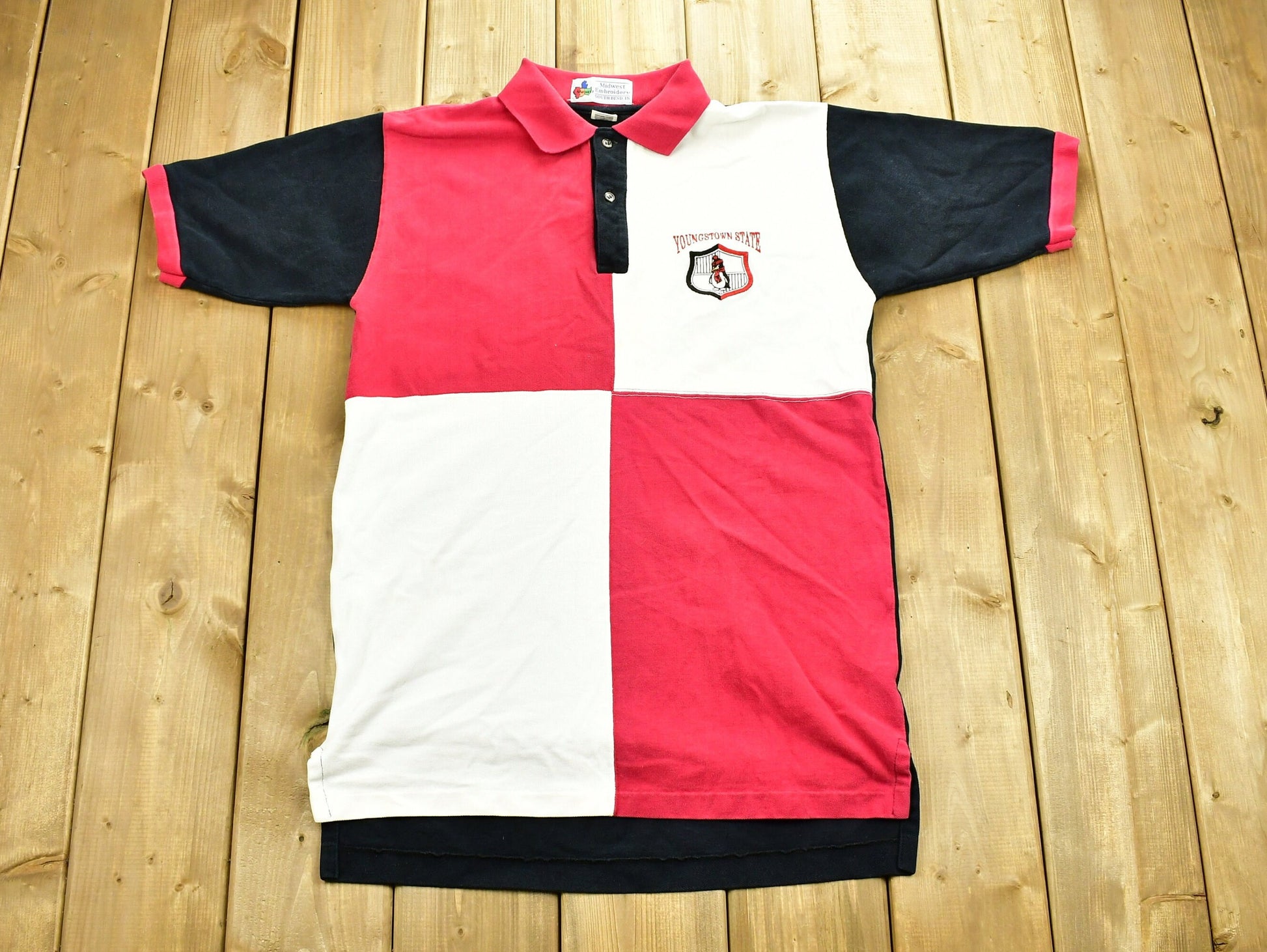 Vintage 1990s University of Youngstown State Collegiate Polo Shirt