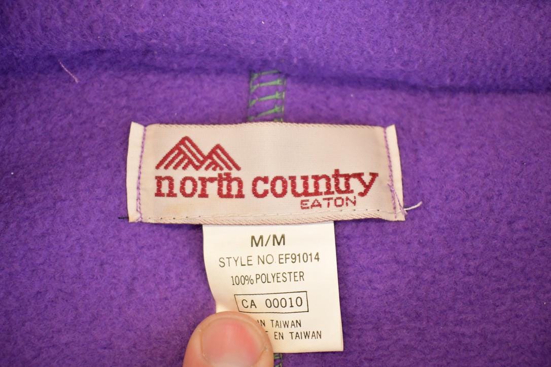 Vintage 1980s Eaton North Country Fleece Quarter Zip Sweater Men's M