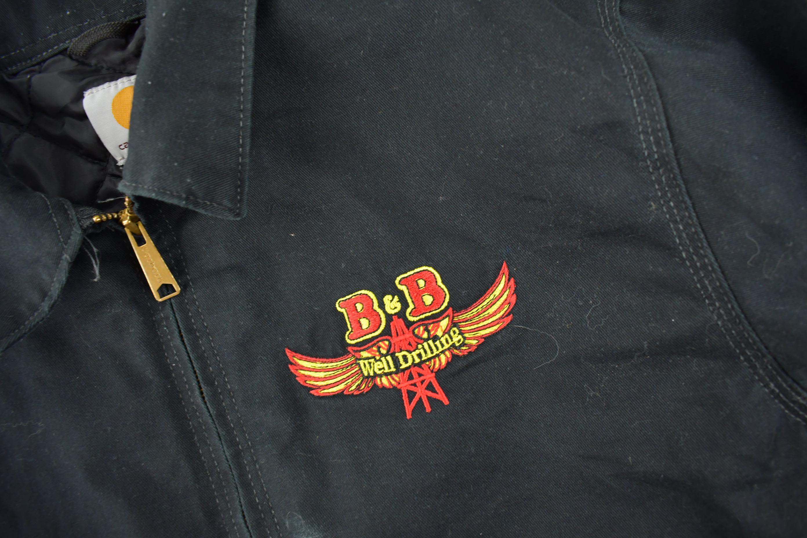 Vintage Y2K Embroidered Carhartt Detroit Jacket Size L Oil Drilling Company