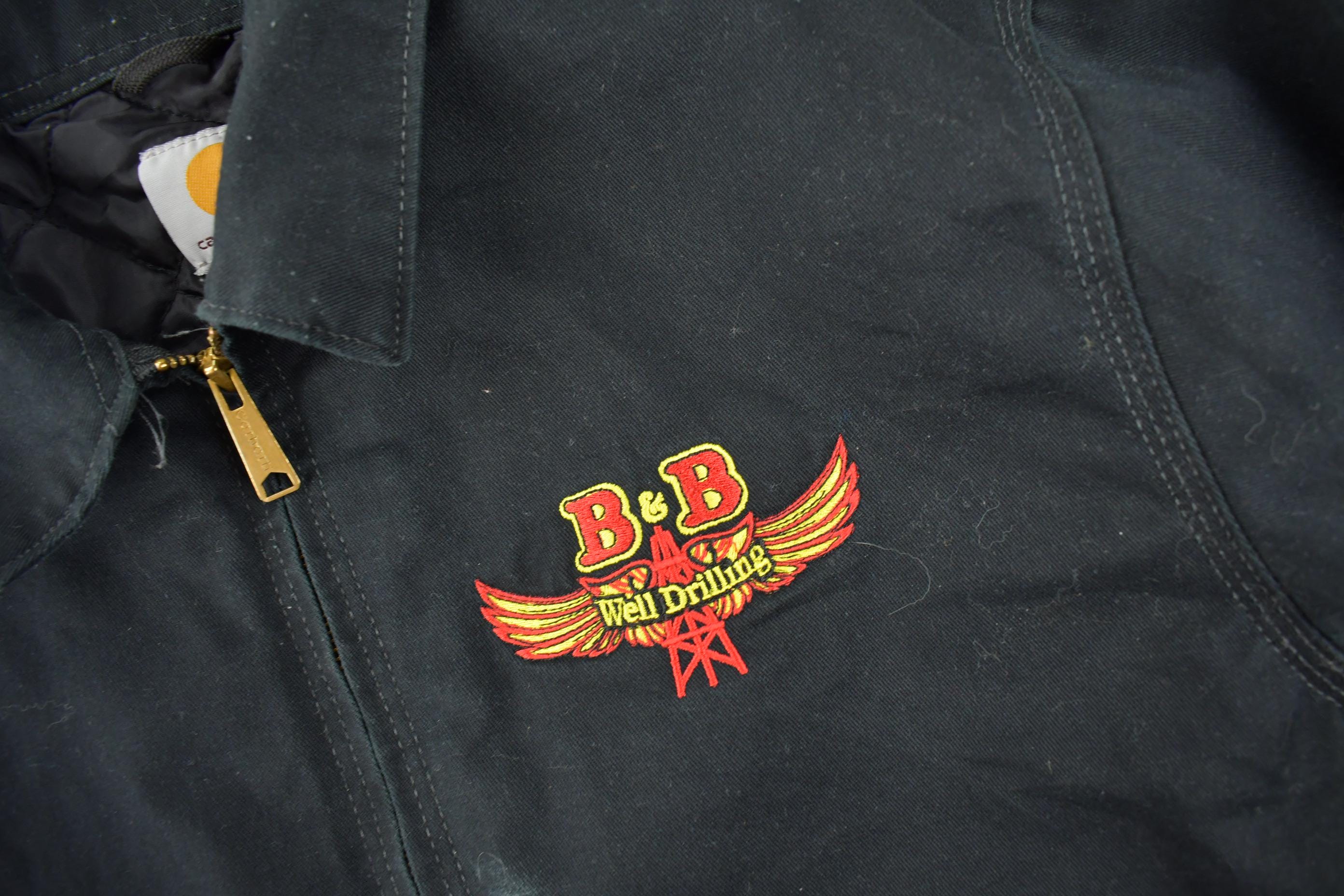 Vintage Y2K Embroidered Carhartt Detroit Jacket Size L