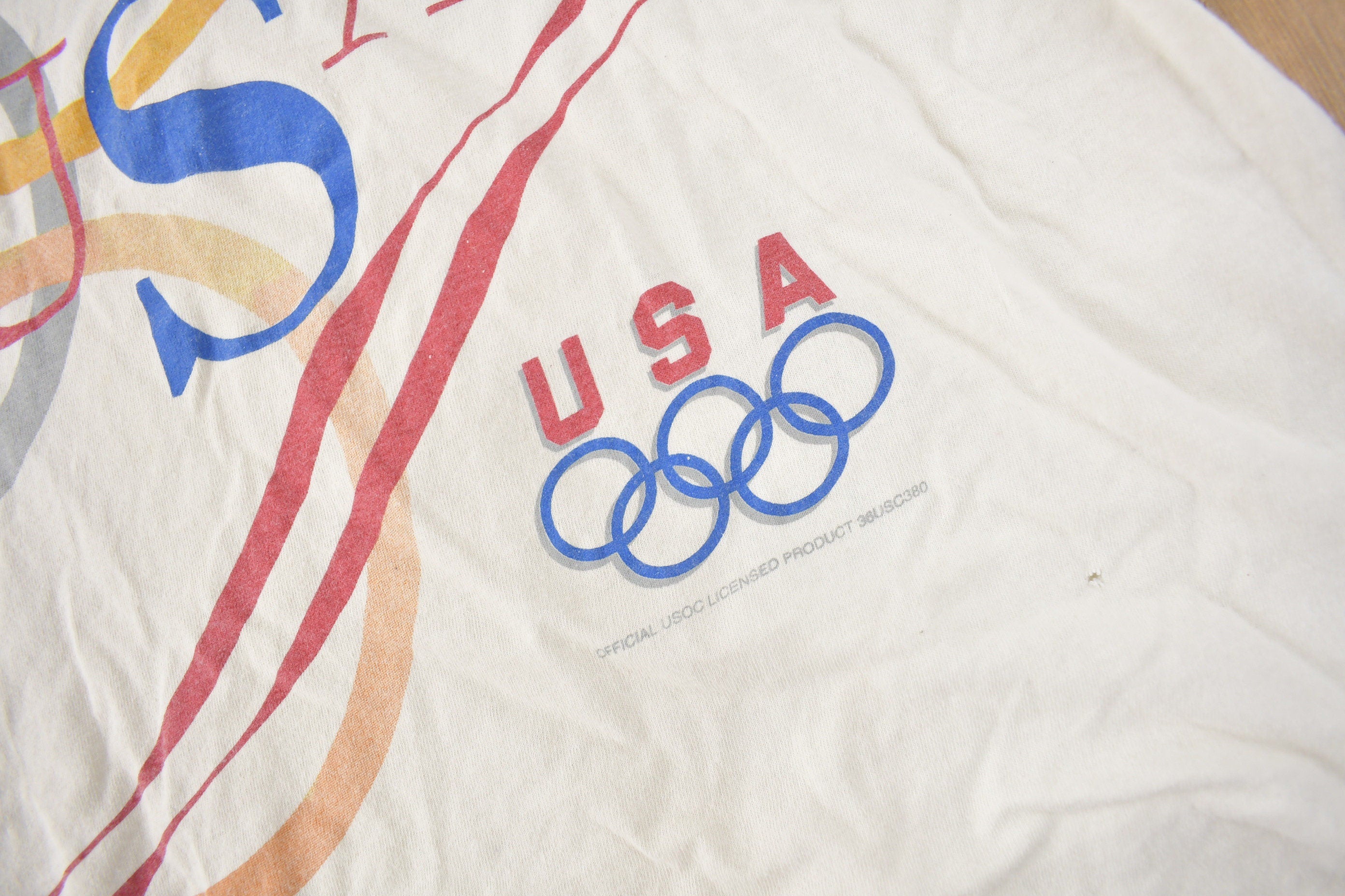 Vintage 1996 USA Olympics Single Stitch Graphic T Shirt Size XL