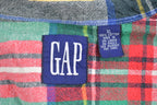 Vintage 1990s Gap Plaid Flannel Button Up Shirt